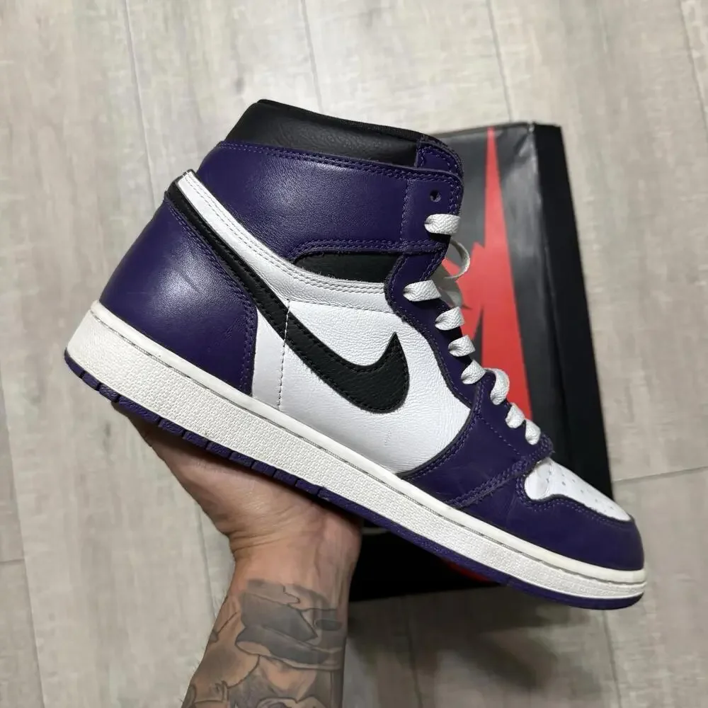 Nike Air Jordan 1 Retro OG High 2.0 Court Purple 555088 500 Size 11.5 men